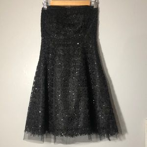 Black sequin cocktail dress